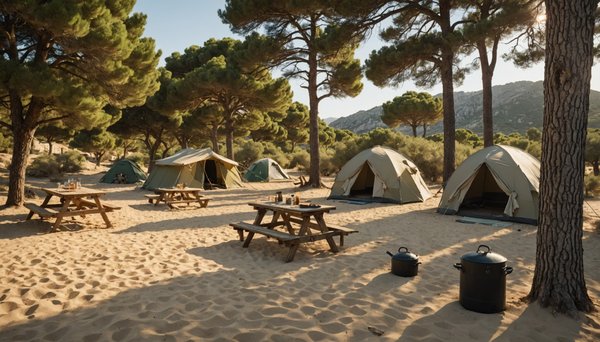 Camping à Calvi au bord de la mer