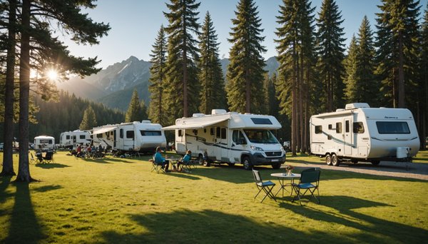 Les meilleurs campings club vacances avec des emplacements pour camping-car dans les Alpes