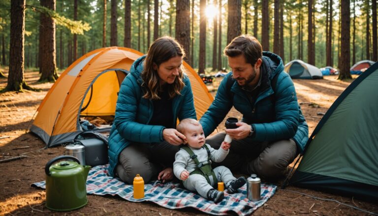 Partir en vacances en camping club vacances avec bébé : nos conseils